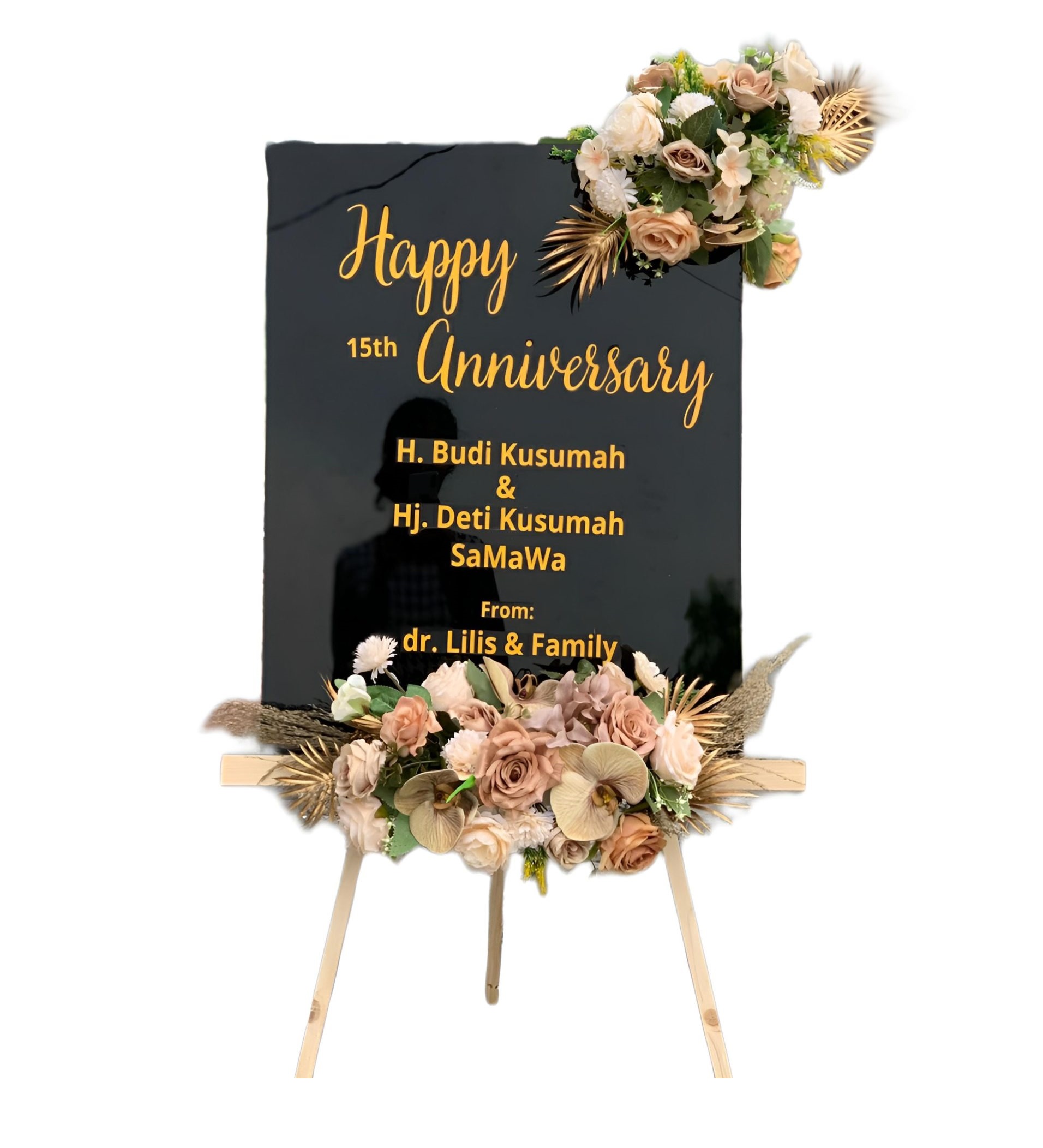 Papan Bunga Akrilik Lima Puluh