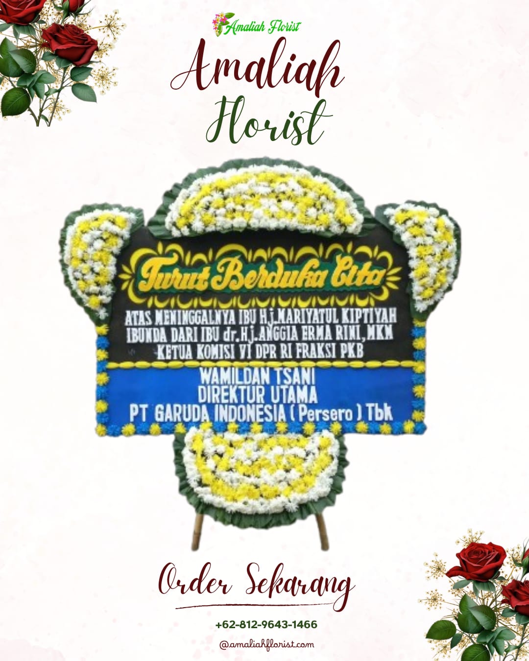 Papan Bunga Duka Lima Puluh